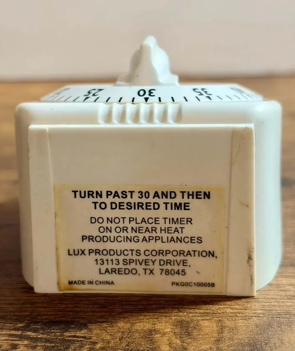 Lux CP242859 Mechanical 60-Minute Kitchen Timer